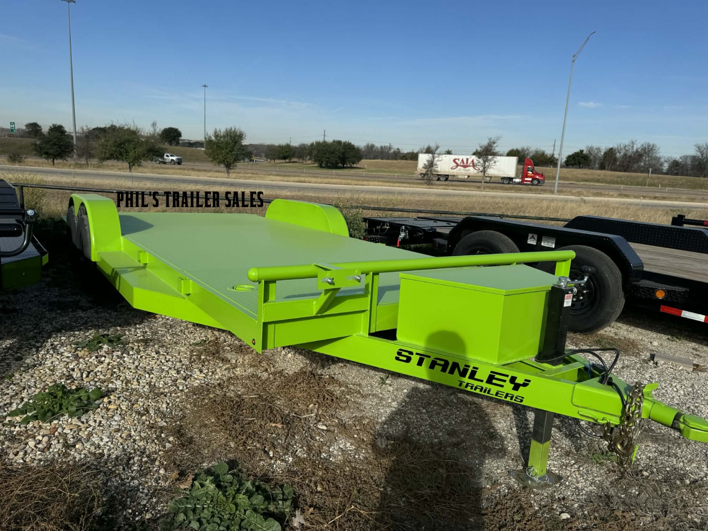 New 2025 Stanley Trailers 83X24 OPEN CAR HAULER Car Hauler EQUIPMENT TRAILER SPLIT TAIL UPGRADED 6K AXLES