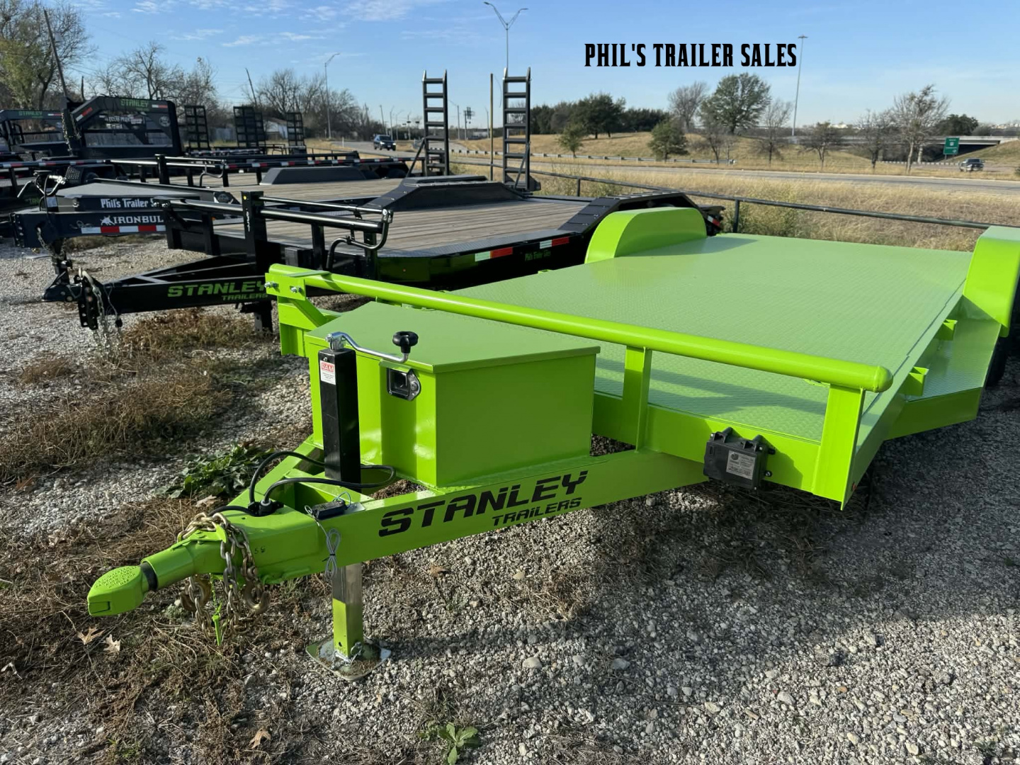 New 2025 Stanley Trailers 83X24 OPEN CAR HAULER Car Hauler EQUIPMENT TRAILER SPLIT TAIL UPGRADED 6K AXLES