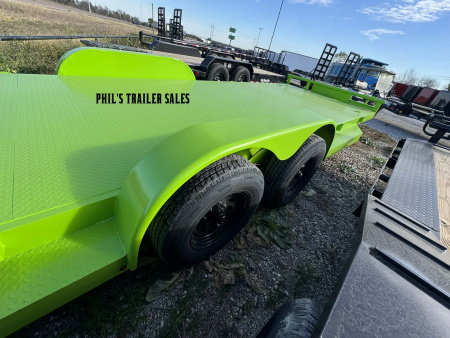 New 2025 Stanley Trailers 83X24 OPEN CAR HAULER Car Hauler EQUIPMENT TRAILER SPLIT TAIL UPGRADED 6K AXLES
