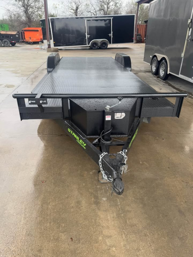New Stanley Trailers 83X24 OPEN CAR HAULER Car Hauler EQUIPMENT TRAILER SPLIT TAIL UPGRADED 6K AXLES & ROCK SHIELD