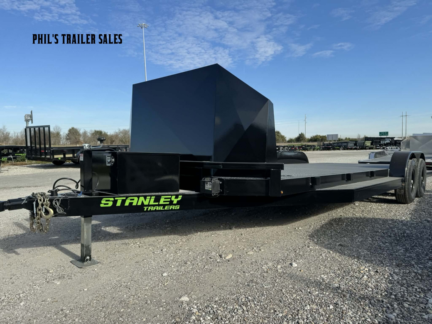 New Stanley Trailers 83X24 OPEN CAR HAULER Car Hauler EQUIPMENT TRAILER SPLIT TAIL UPGRADED 6K AXLES & ROCK SHIELD