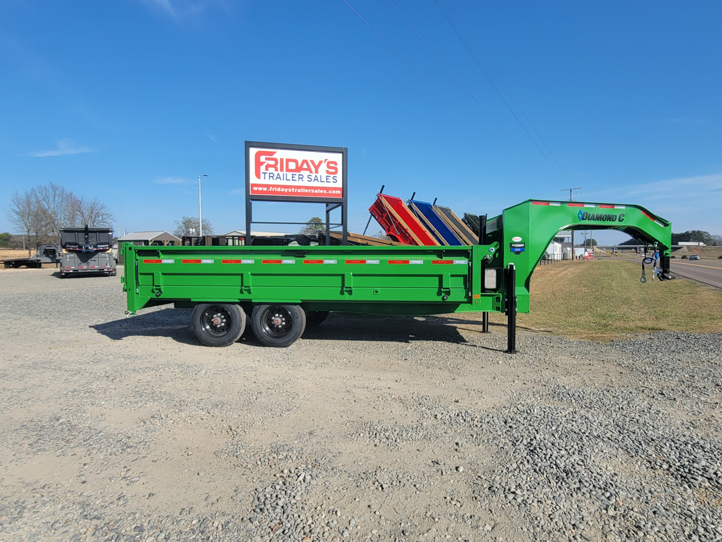 New 2026 Diamond C Trailers DOD210 Gooseneck 16'X96" Dump Trailer
