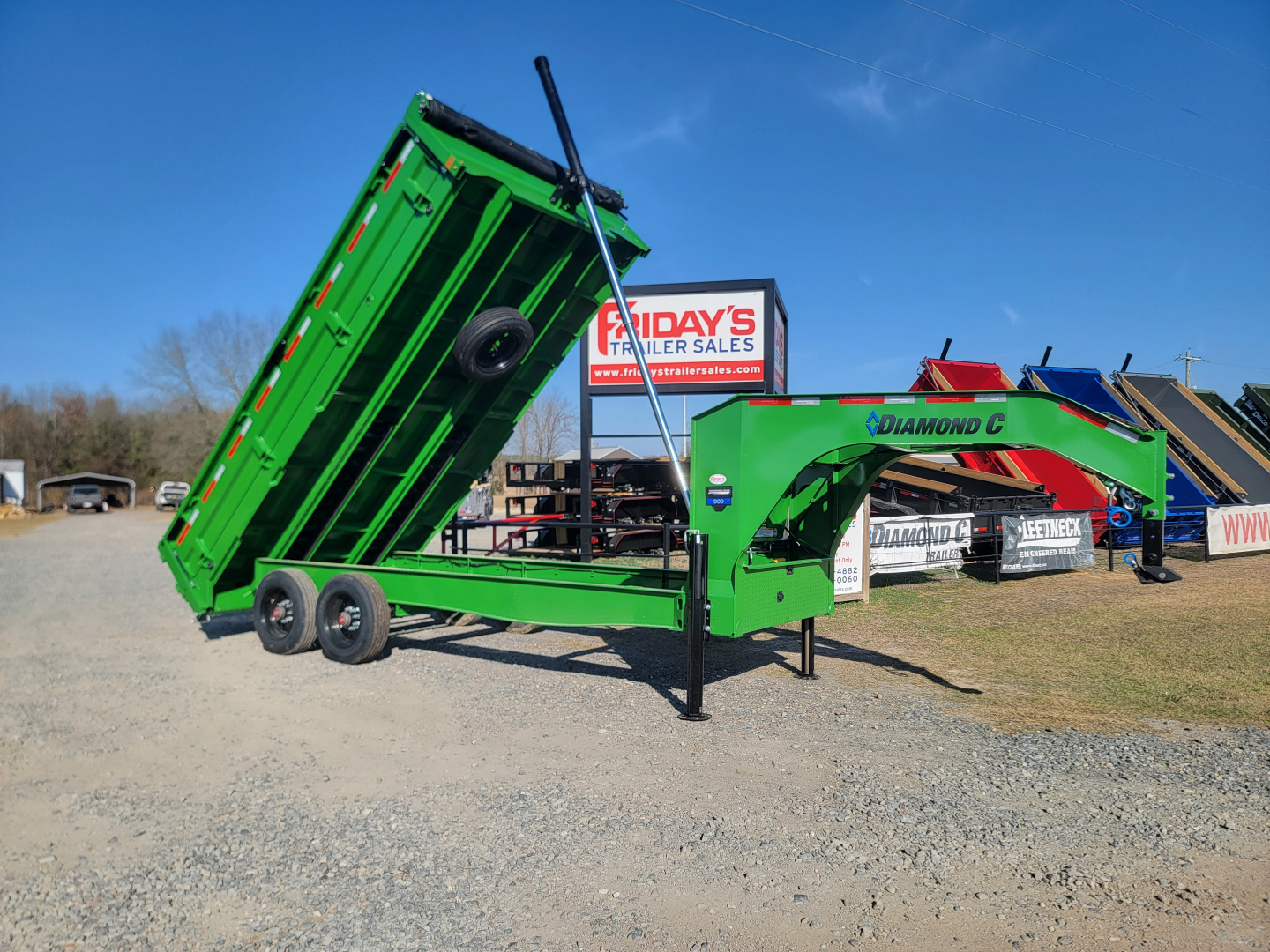 New 2026 Diamond C Trailers DOD210 Gooseneck 16'X96" Dump Trailer
