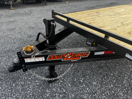 New 2026 Down 2 Earth Trailers DTE824DO7B-1 24 Foot 14K Deckover Equipment Trailer