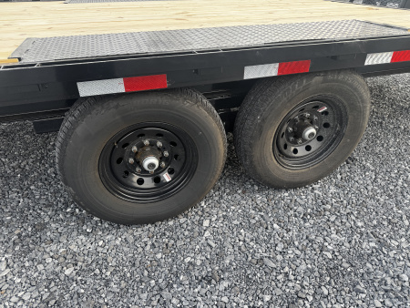 New 2026 Down 2 Earth Trailers DTE824DO7B-1 24 Foot 14K Deckover Equipment Trailer