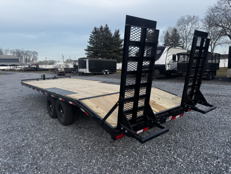New 2026 Down 2 Earth Trailers DTE824DO7B-1 24 Foot 14K Deckover Equipment Trailer