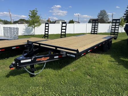 New 2026 Down 2 Earth Trailers DTE824DO7B-1 24 Foot 14K Deckover Equipment Trailer
