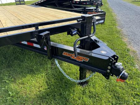 New 2026 Down 2 Earth Trailers DTE824DO7B-1 24 Foot 14K Deckover Equipment Trailer