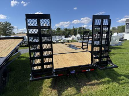 New 2026 Down 2 Earth Trailers DTE824DO7B-1 24 Foot 14K Deckover Equipment Trailer