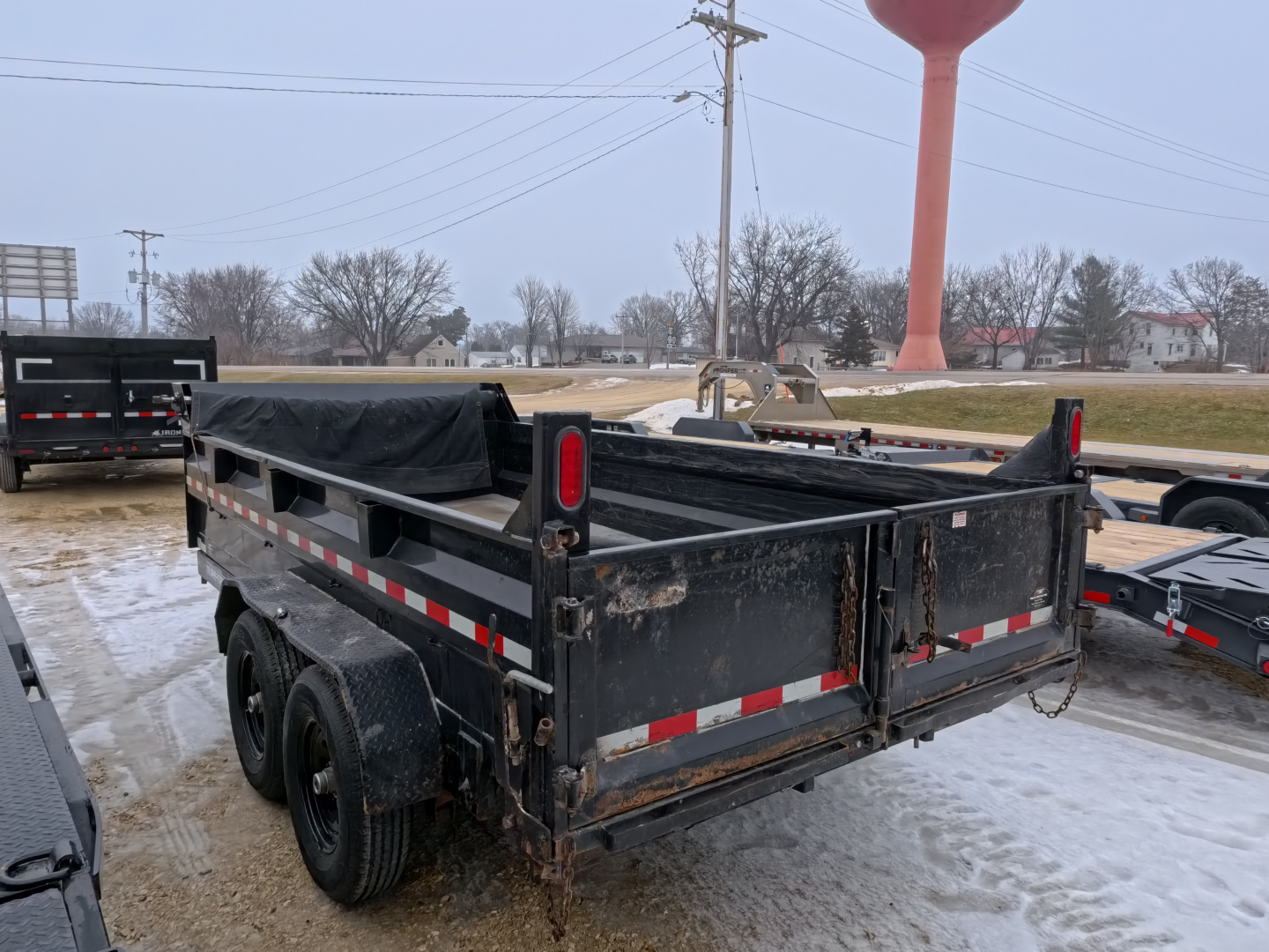 Used 2019 Sure-Trac 83 x 14 USED Dump Trailer with 14,000 lb. GVWR and 4 New 10 Ply Tires