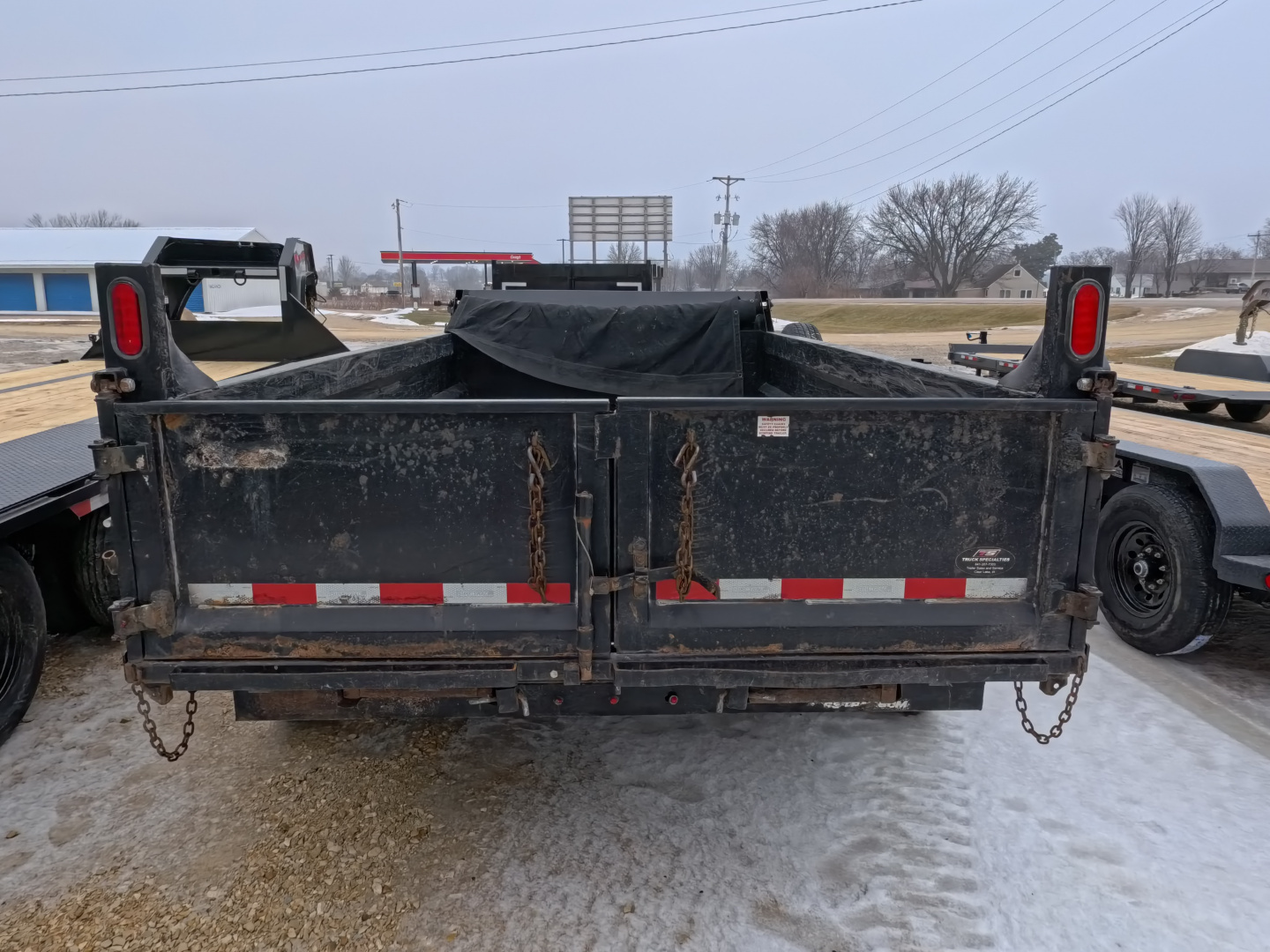 Used 2019 Sure-Trac 83 x 14 USED Dump Trailer with 14,000 lb. GVWR and 4 New 10 Ply Tires