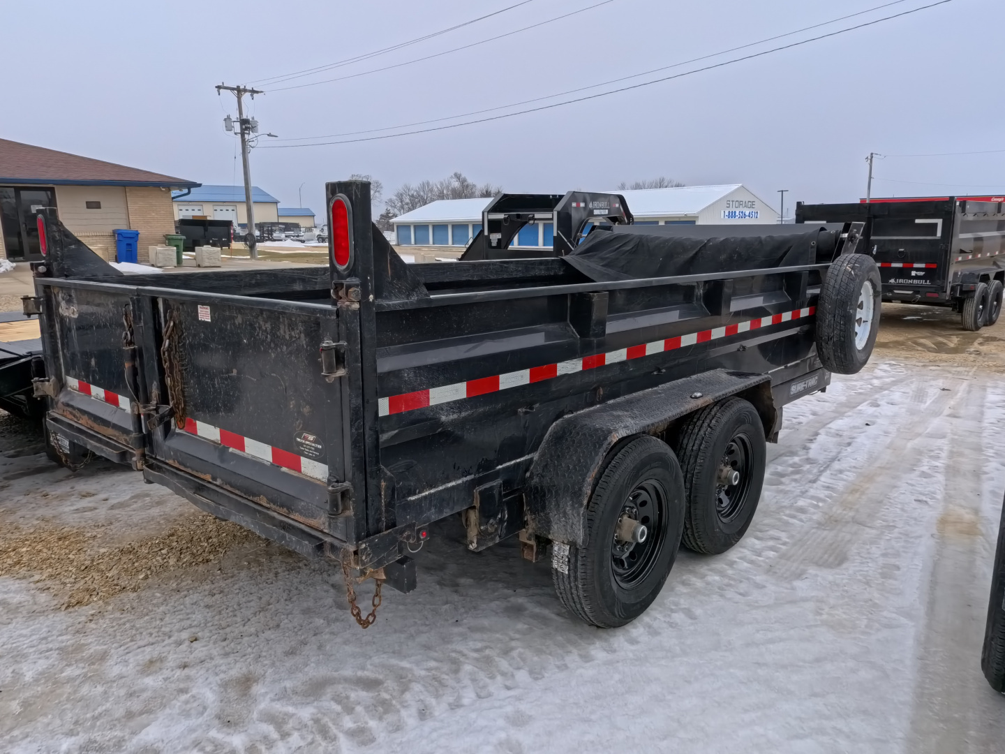 Used 2019 Sure-Trac 83 x 14 USED Dump Trailer with 14,000 lb. GVWR and 4 New 10 Ply Tires