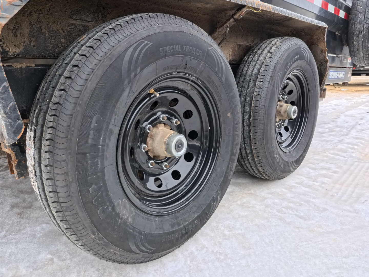 Used 2019 Sure-Trac 83 x 14 USED Dump Trailer with 14,000 lb. GVWR and 4 New 10 Ply Tires