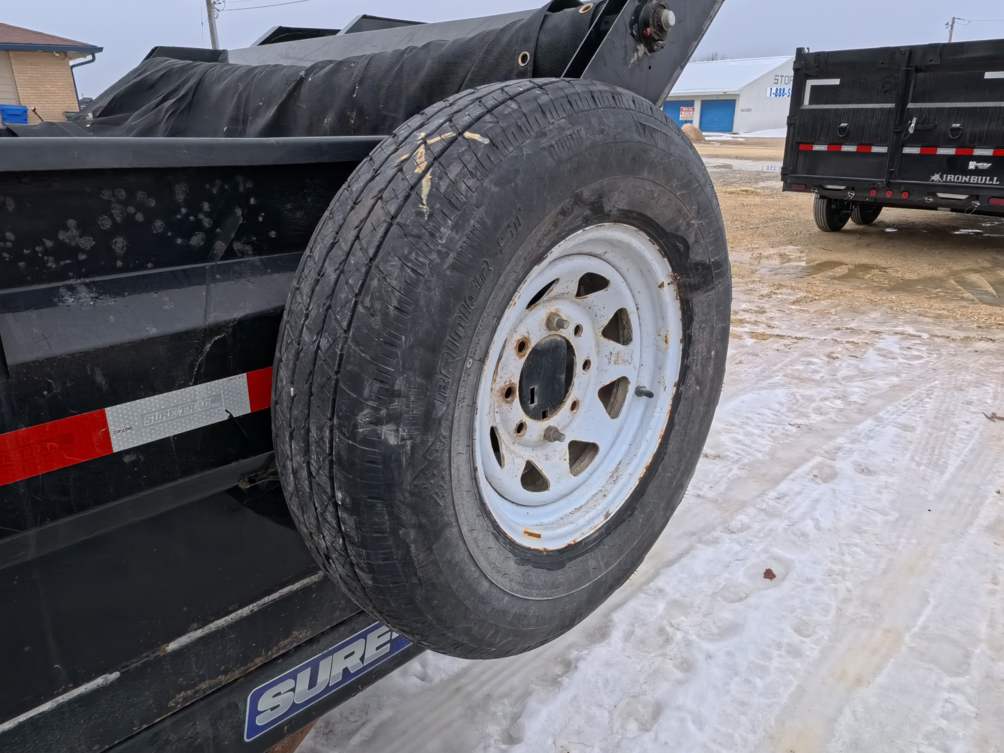 Used 2019 Sure-Trac 83 x 14 USED Dump Trailer with 14,000 lb. GVWR and 4 New 10 Ply Tires