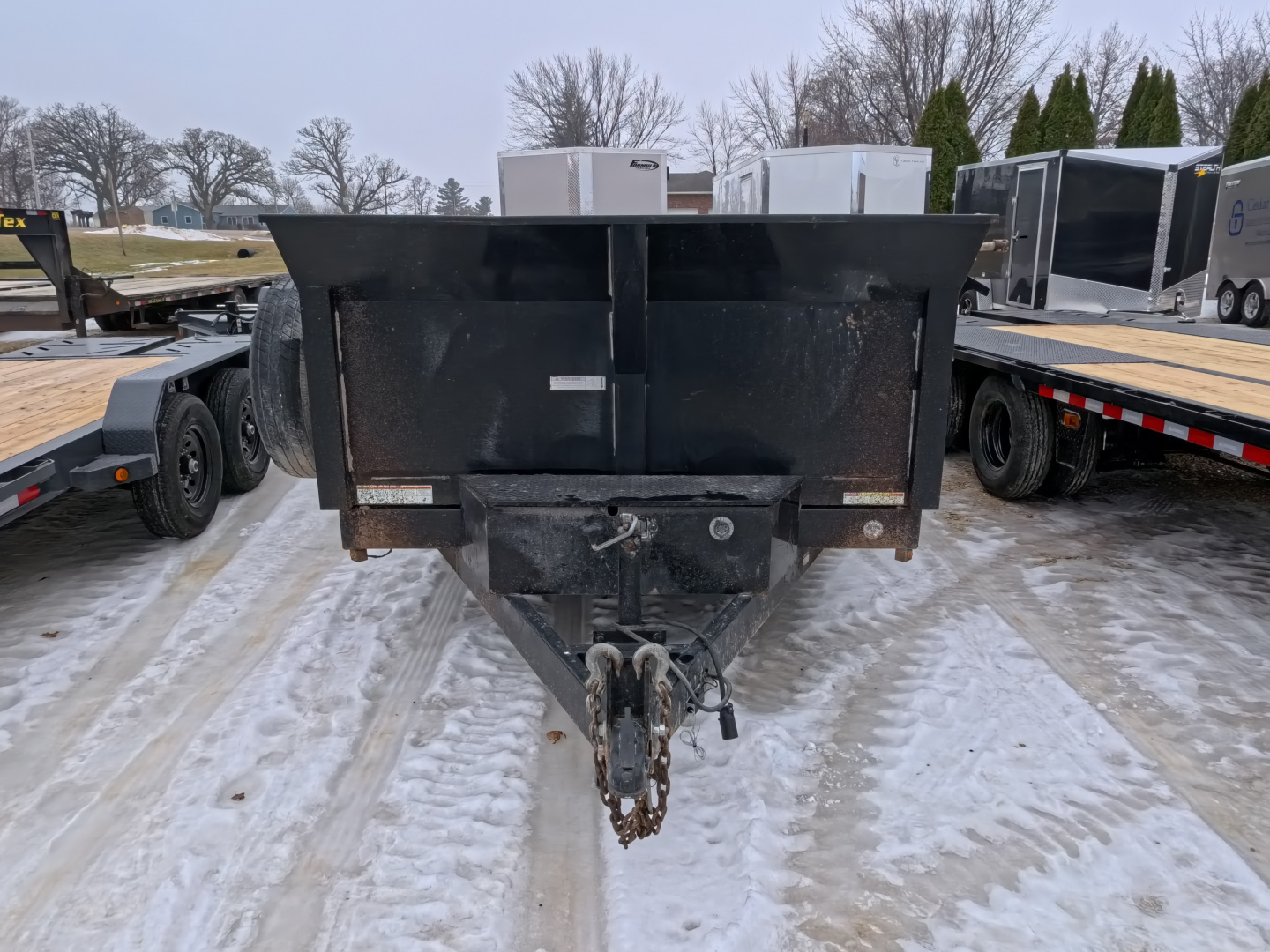 Used 2019 Sure-Trac 83 x 14 USED Dump Trailer with 14,000 lb. GVWR and 4 New 10 Ply Tires