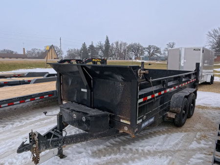 Used 2019 Sure-Trac 83 x 14 USED Dump Trailer with 14,000 lb. GVWR and 4 New 10 Ply Tires