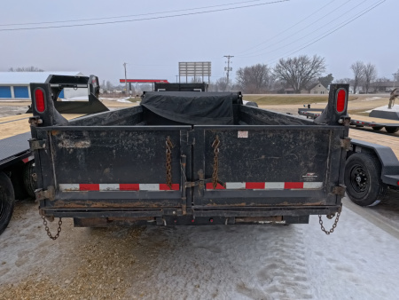 Used 2019 Sure-Trac 83 x 14 USED Dump Trailer with 14,000 lb. GVWR and 4 New 10 Ply Tires