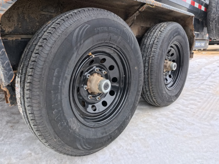 Used 2019 Sure-Trac 83 x 14 USED Dump Trailer with 14,000 lb. GVWR and 4 New 10 Ply Tires