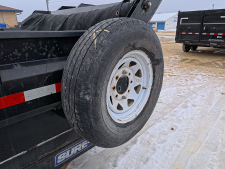 Used 2019 Sure-Trac 83 x 14 USED Dump Trailer with 14,000 lb. GVWR and 4 New 10 Ply Tires