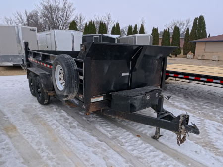 Used 2019 Sure-Trac 83 x 14 USED Dump Trailer with 14,000 lb. GVWR and 4 New 10 Ply Tires
