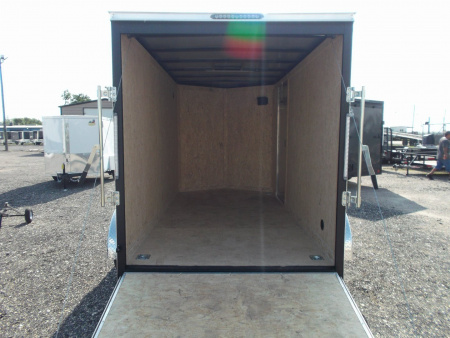 New 2026 Covered Wagon Trailers 6x12 Cargo Trailer / Enclosed Trailer / 6'6" Interior / Extra Wide Ramp / RV Door / .080 White Poly Core Semi-Screwless Exterior