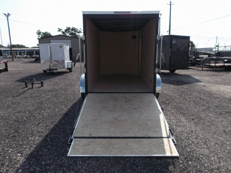 New 2026 Covered Wagon Trailers 6x12 Cargo Trailer / Enclosed Trailer / 6'6" Interior / Extra Wide Ramp / RV Door / .030 White Exterior