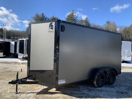 New 2026 Spartan 7X14 +2ft V-nose/ 7' interior height / Polycore Exterior / 16  OC Construction - 7000GVW