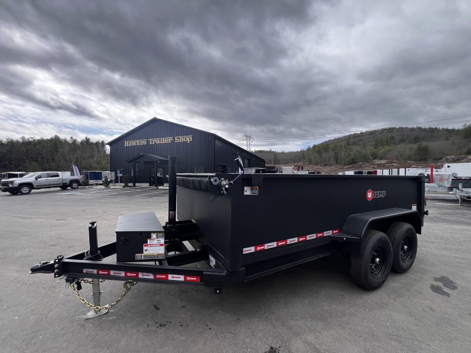 New 2026 U-DUMP 7X14 Dump Trailer / 32" Sides / Telescopic Cylinder/ Tarp & Ramps - 14k GVW