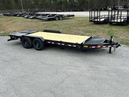 New 2026 Big Tex Trailers 14EH18 Equipment Trailer (15ft Deck + 3ft Dovetail ) #12,180 Payload