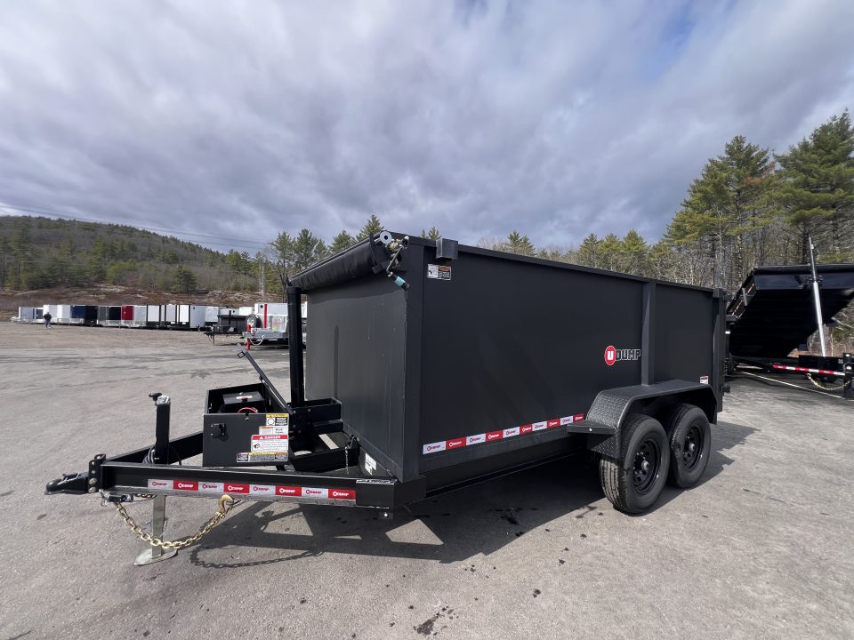 New 2026 U-DUMP 7X14 Dump Trailer / 4ft Sides / Telescopic Cylinder/ Tarp & Ramps - 14k GVW