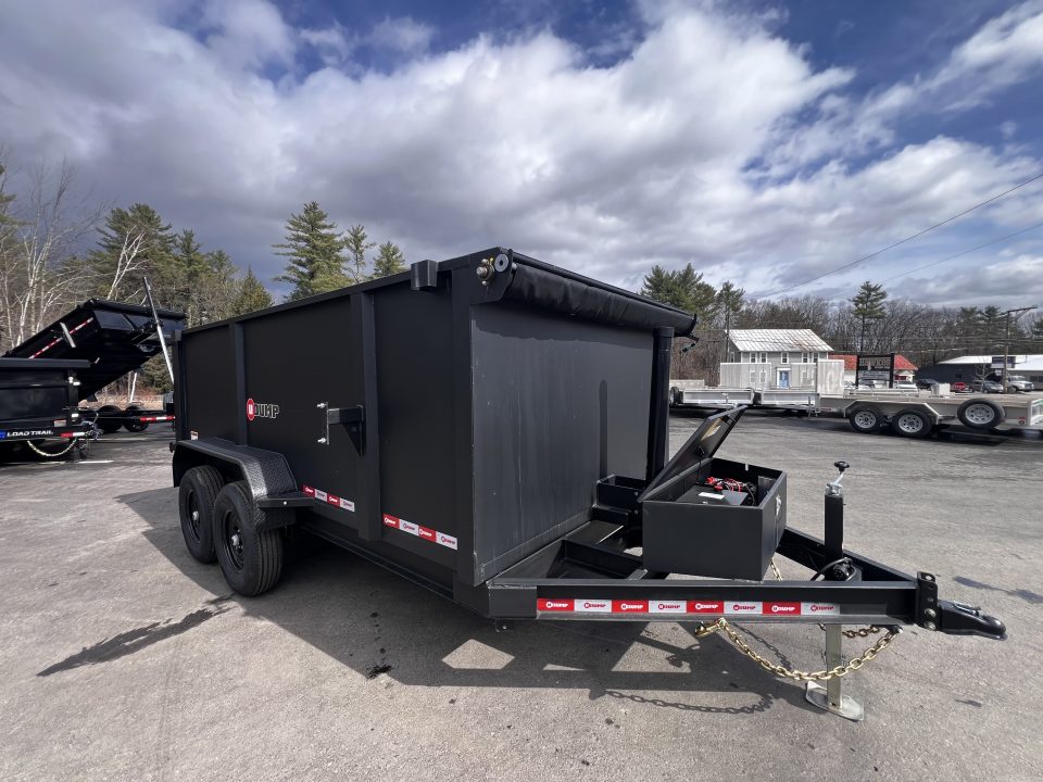 New 2026 U-DUMP 7X14 Dump Trailer / 4ft Sides / Telescopic Cylinder/ Tarp & Ramps - 14k GVW