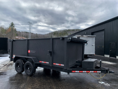 New 2026 U-DUMP 7X14 Dump Trailer / 4ft Sides / Telescopic Cylinder/ Tarp & Ramps - 14k GVW