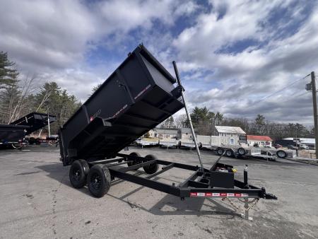 New 2026 U-DUMP 7X14 Dump Trailer / 4ft Sides / Telescopic Cylinder/ Tarp & Ramps - 14k GVW