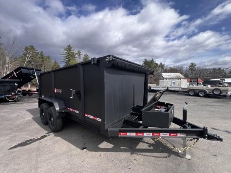 New 2026 U-DUMP 7X14 Dump Trailer / 4ft Sides / Telescopic Cylinder/ Tarp & Ramps - 14k GVW
