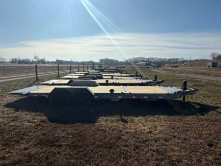 New 2026 Liberty 22' Tilt 16K w/ HYDRAULIC JACK & TILT 8" I BEAM (16' tilt +6' stationary) Tilt Trailer