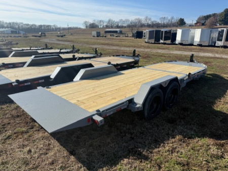 New 2026 Liberty 22' Tilt 16K w/ HYDRAULIC JACK & TILT 8" I BEAM (16' tilt +6' stationary) Tilt Trailer