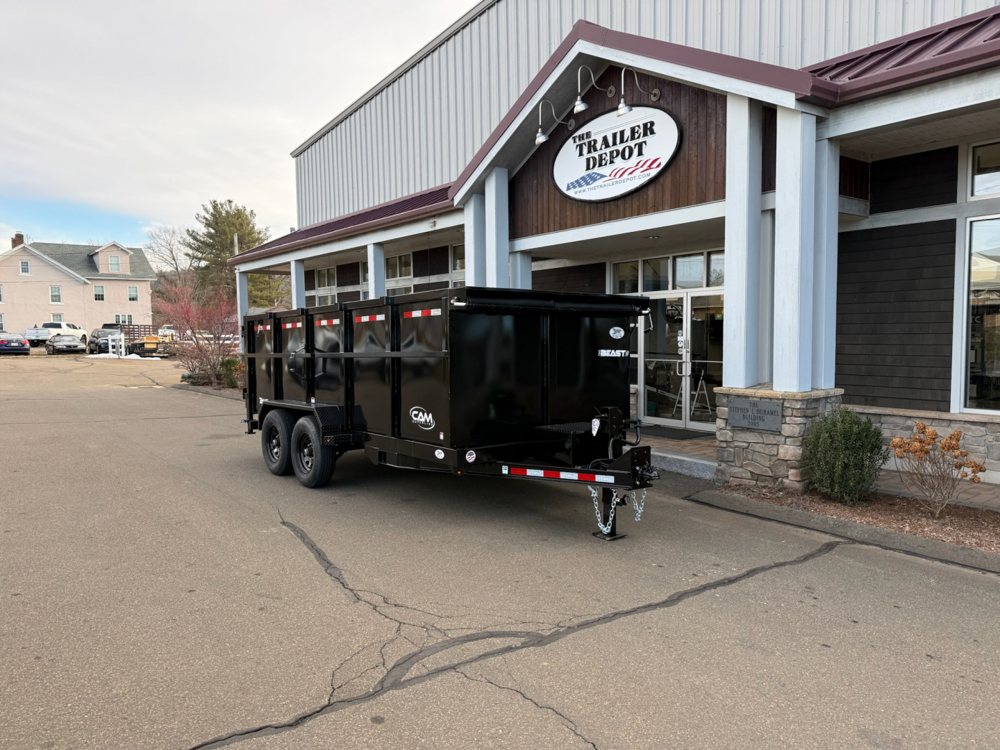 New CAM Superline 7' x 16' + 4' Sides Telescopic Beast Dump Trailer 15.4K