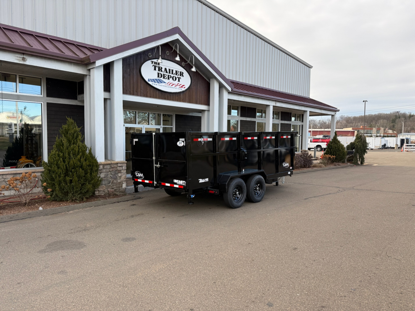 New CAM Superline 7' x 16' + 4' Sides Telescopic Beast Dump Trailer 15.4K