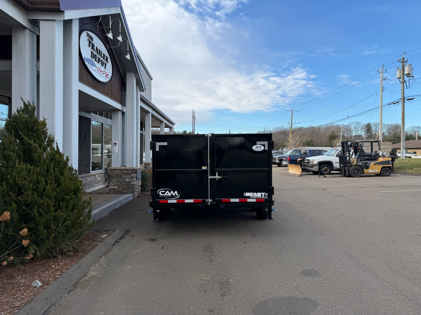 New CAM Superline 7' x 16' + 4' Sides Telescopic Beast Dump Trailer 15.4K