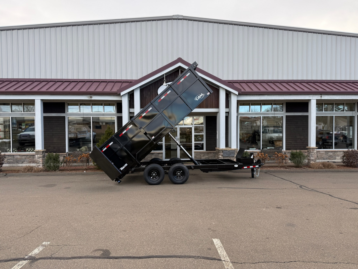 New CAM Superline 7' x 16' + 4' Sides Telescopic Beast Dump Trailer 15.4K