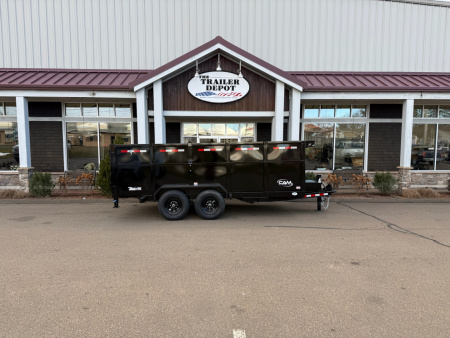 New CAM Superline 7' x 16' + 4' Sides Telescopic Beast Dump Trailer 15.4K