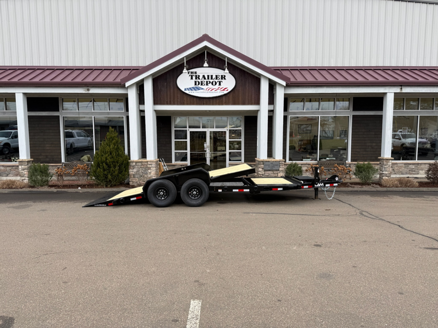 New CAM Superline 7' x 20' Extra Wide Split Tilt Trailer 15.4K