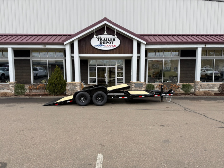 New CAM Superline 7' x 20' Extra Wide Split Tilt Trailer 15.4K
