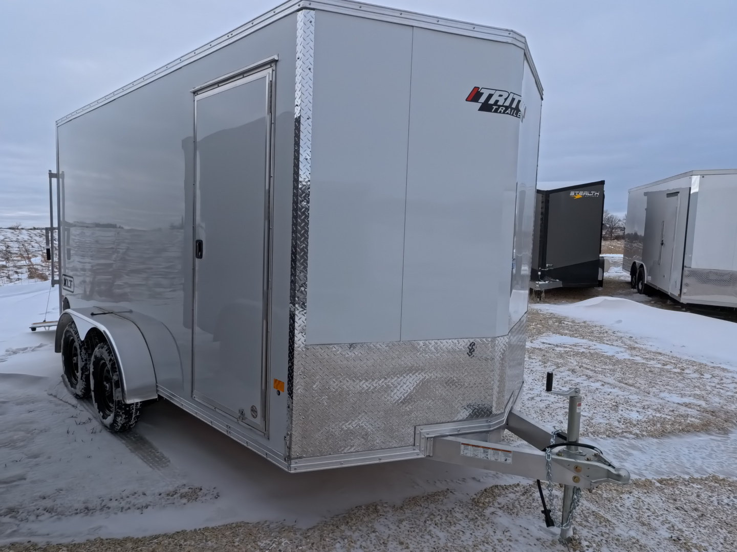 New 2026 Triton Trailers XLT 7 x 14 Cargo / Enclosed Trailer- Tandem Spring Axles and Steel Wheels