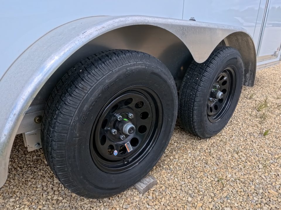 New 2026 Triton Trailers XLT 7 x 14 Cargo / Enclosed Trailer- Tandem Spring Axles and Steel Rim Wheels