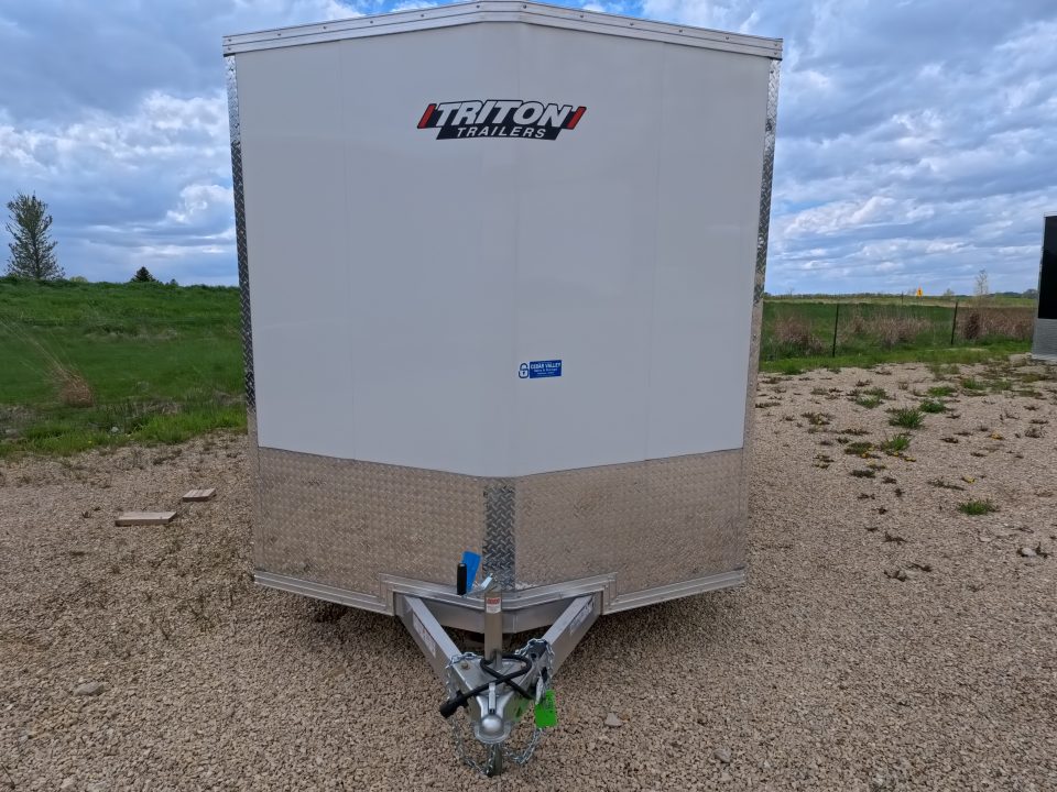 New 2026 Triton Trailers XLT 7 x 14 Cargo / Enclosed Trailer- Tandem Spring Axles and Steel Rim Wheels