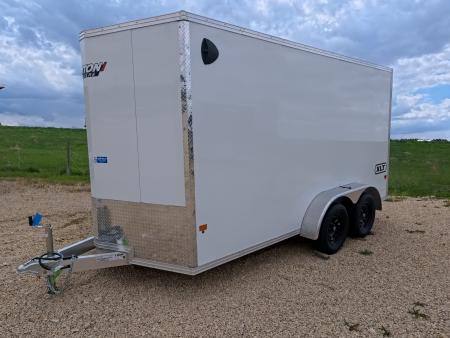 New 2026 Triton Trailers XLT 7 x 14 Cargo / Enclosed Trailer- Tandem Spring Axles and Steel Rim Wheels