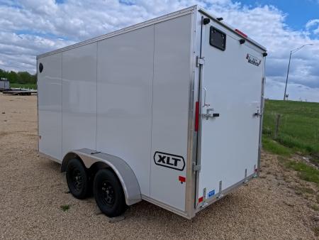 New 2026 Triton Trailers XLT 7 x 14 Cargo / Enclosed Trailer- Tandem Spring Axles and Steel Rim Wheels