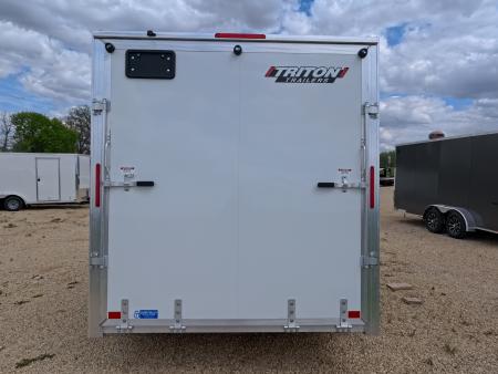 New 2026 Triton Trailers XLT 7 x 14 Cargo / Enclosed Trailer- Tandem Spring Axles and Steel Rim Wheels