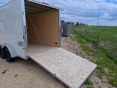 New 2026 Triton Trailers XLT 7 x 14 Cargo / Enclosed Trailer- Tandem Spring Axles and Steel Rim Wheels